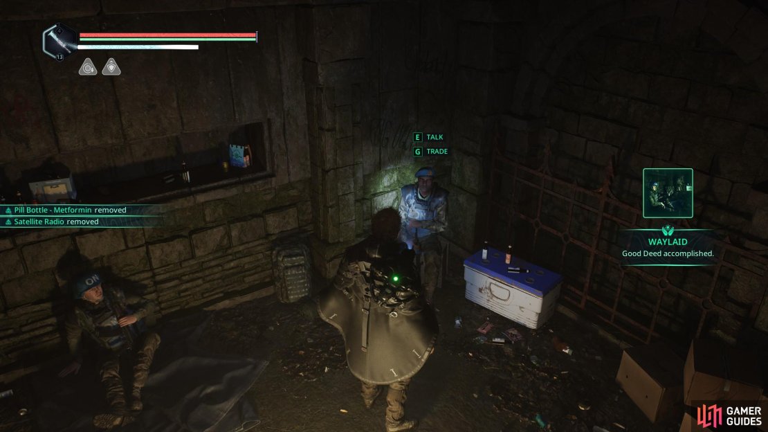 Here&rsquo;s how to complete the Waylaid Good Deed in Hell is Us and help the ON Peacekeepers in Acasa Marshes. Image via Gamer Guides / Nacon.