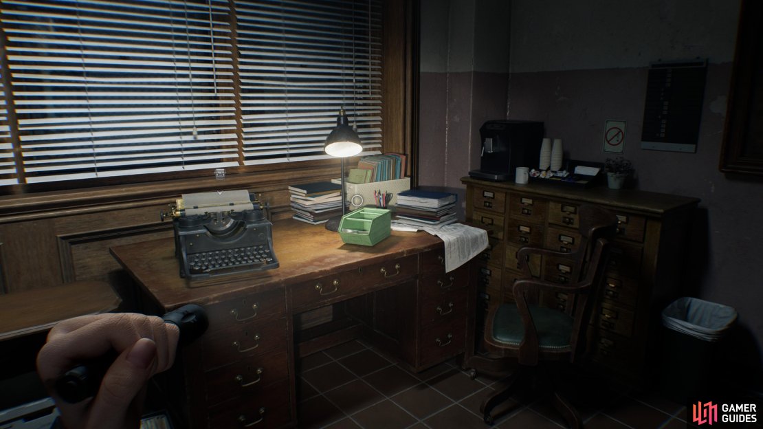 Dont forget to grab the Wrench from the Custodian Office near the garage. Image via Gamer Guides / Capcom.