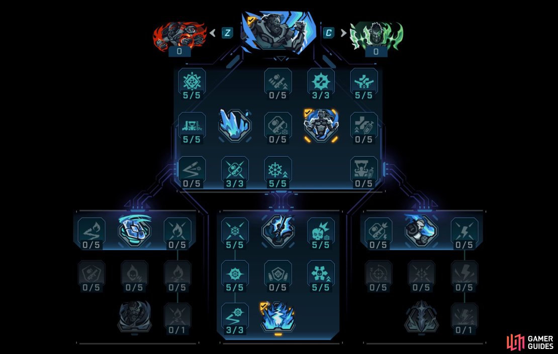 Amon&rsquo;s Vengeance skill tree