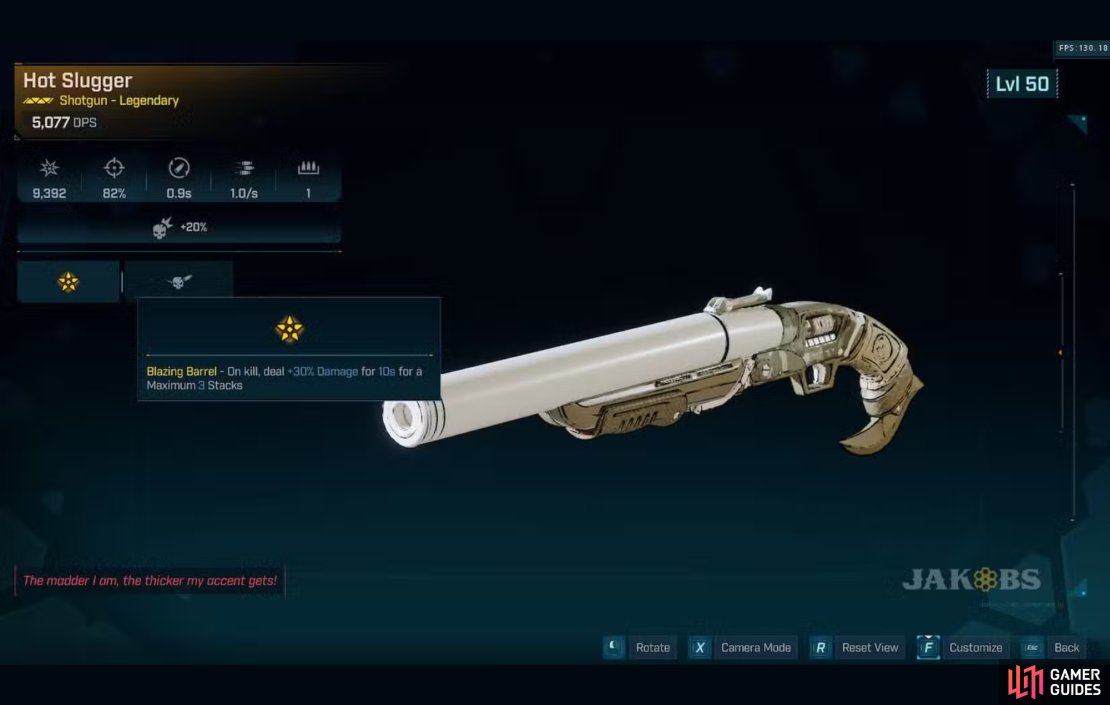 Borderlands 4 Hot Slugger Legendary Shotgun