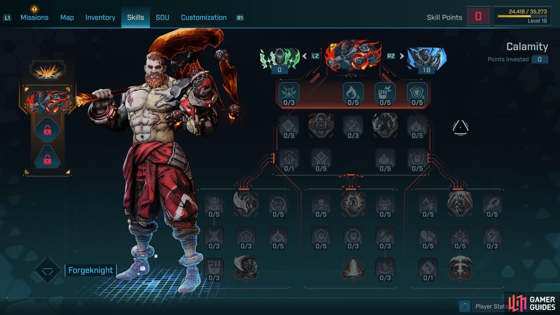 Amon Calamity skill tree