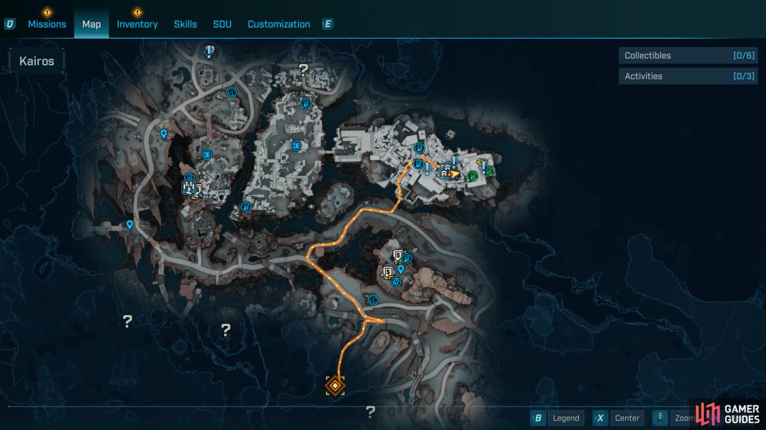 Map areas