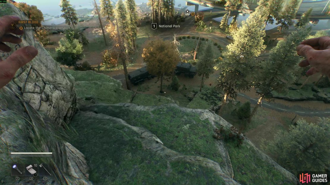 Active landing is one of the best early skills for its freedom to greatly improve the parkour skills. Image via Gamer Guides / Techland.