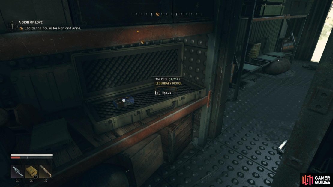 This is one of the earliest legendary weapon you can find in the game. Image via Gamer Guides / Techland.