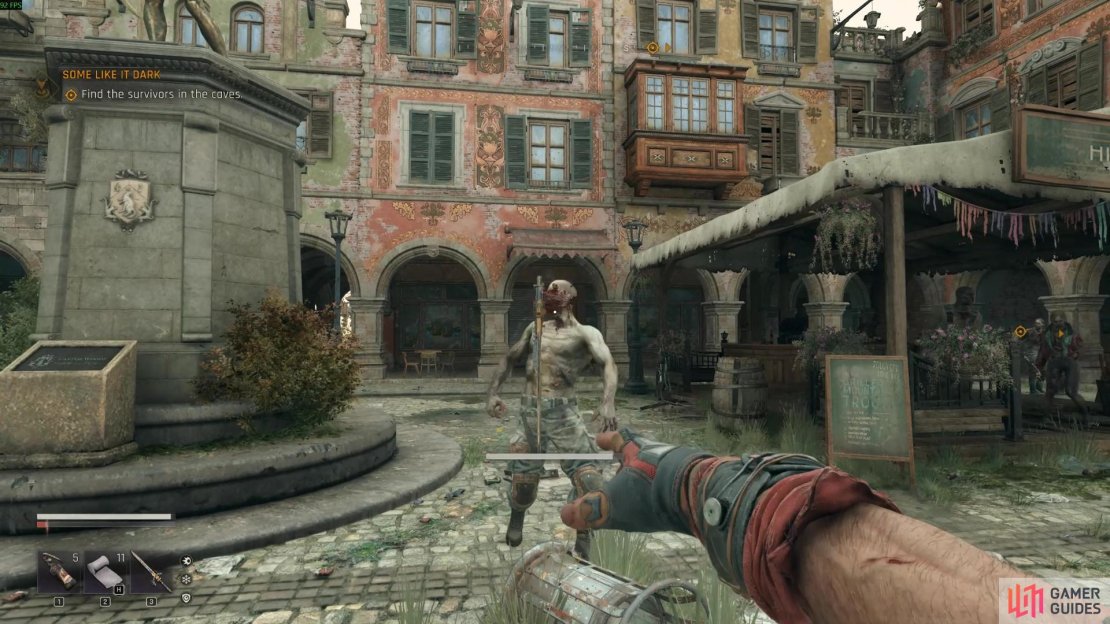 Here’s how to throw weapons in Dying Light The Beast. Image via Gamer Guides / Techland.