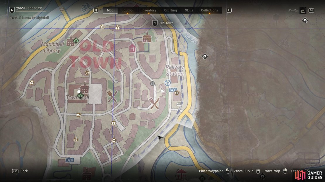 Head over to this location on the map. Image via Gamer Guides / Techland.