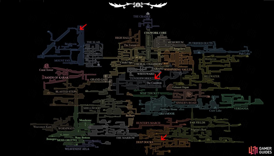You can find the Ruined Tool repair stations in the following locations. Image via Gamer Guides