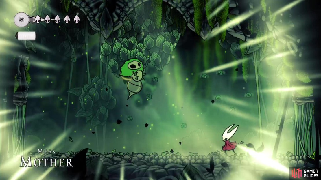 Moss Mother is the first boss that you will face in Silksong.