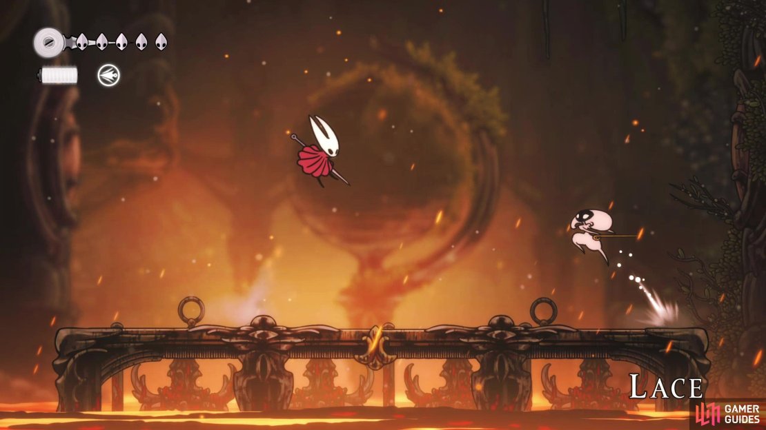 You’ll duel Lace in the Deep Docks region.