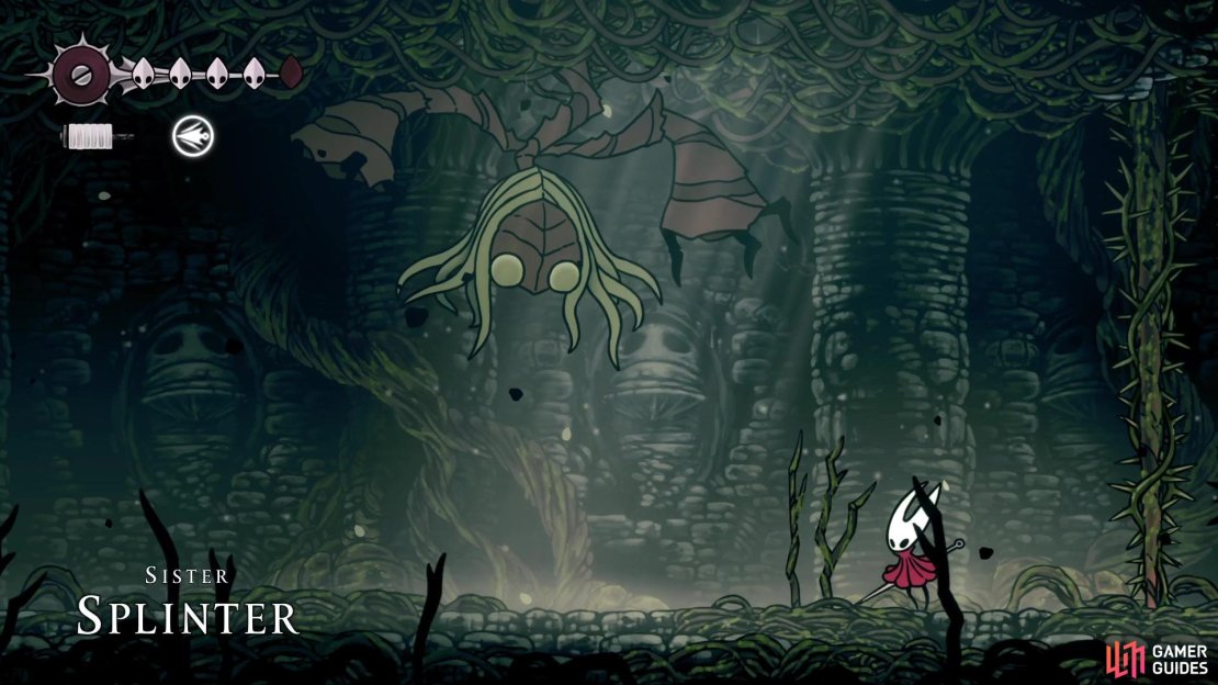 Sister Splinter is the boss you&rsquo;ll face in the Shellwood area.