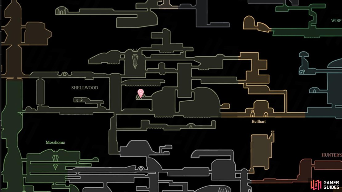 You can find Greyroot’s location over here, who you can take the Twisted Bud to. Image via Gamer Guides.