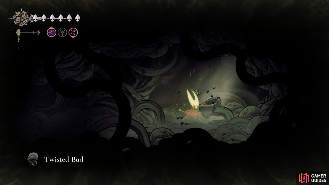 Here everything you need to know about the Twisted Bud in Hollow Knight Silksong, feat Wishes related to it and even secret endings to the game. Image via Gamer Guides / Team Cherry.