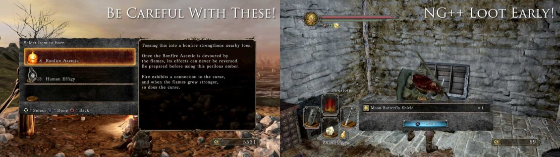 Burning Ascetics in Majula will unlock some unique armour from the merchant at NG++ upwards&hellip;