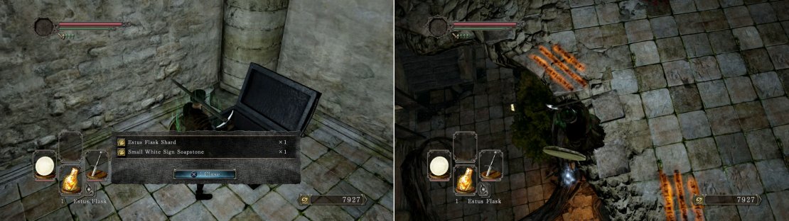 Normally you&rsquo;d need a key to open this door, but you can smash this (and other basic wooden doors) down with your trusty weapon instead.