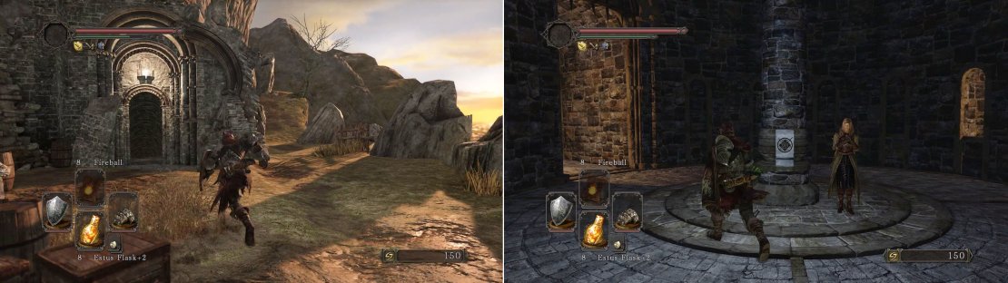 If you&rsquo;ve exhausted all of Licia of Lindelt&rsquo;s dialogue options she&rsquo;ll appear in the tunnel that leads to Heide&rsquo;s Tower of Flame from Majula.