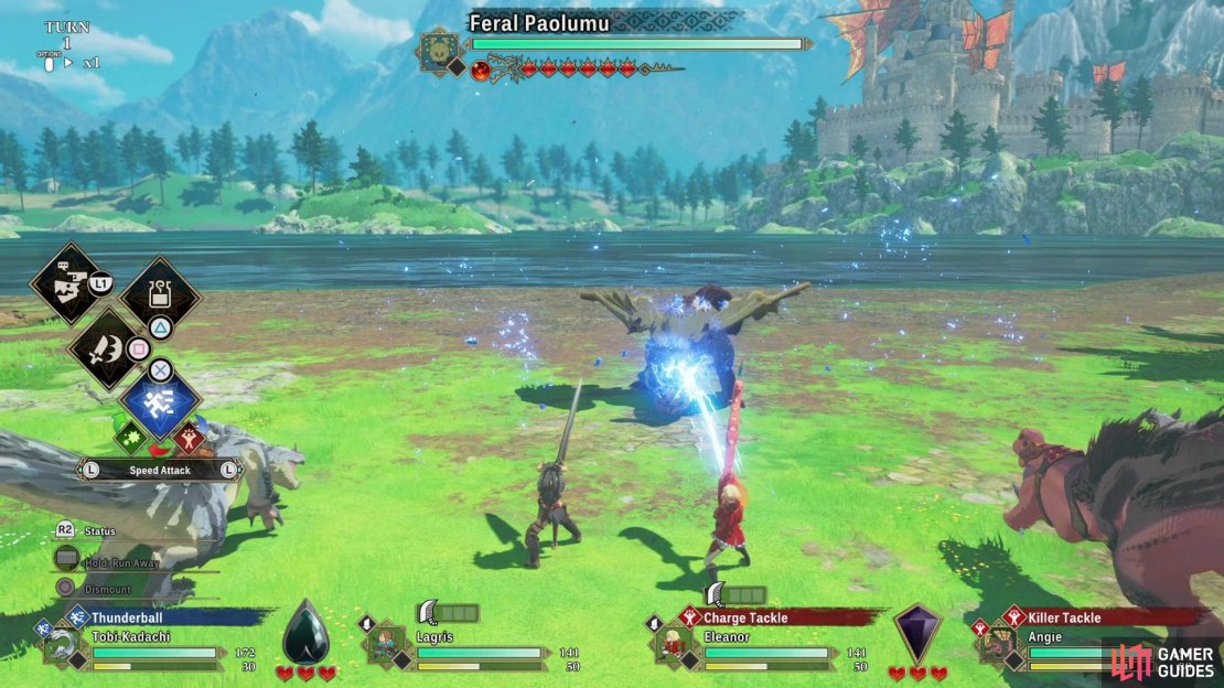 Feral Monsters will also use attack types and should be handled like their normal counterparts.
