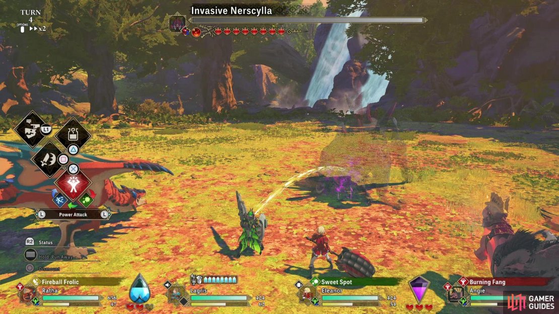 Invasive Monsters are more puzzles than proper battles, but sometimes solving these combat puzzles involves retaliating with the correct attack type!