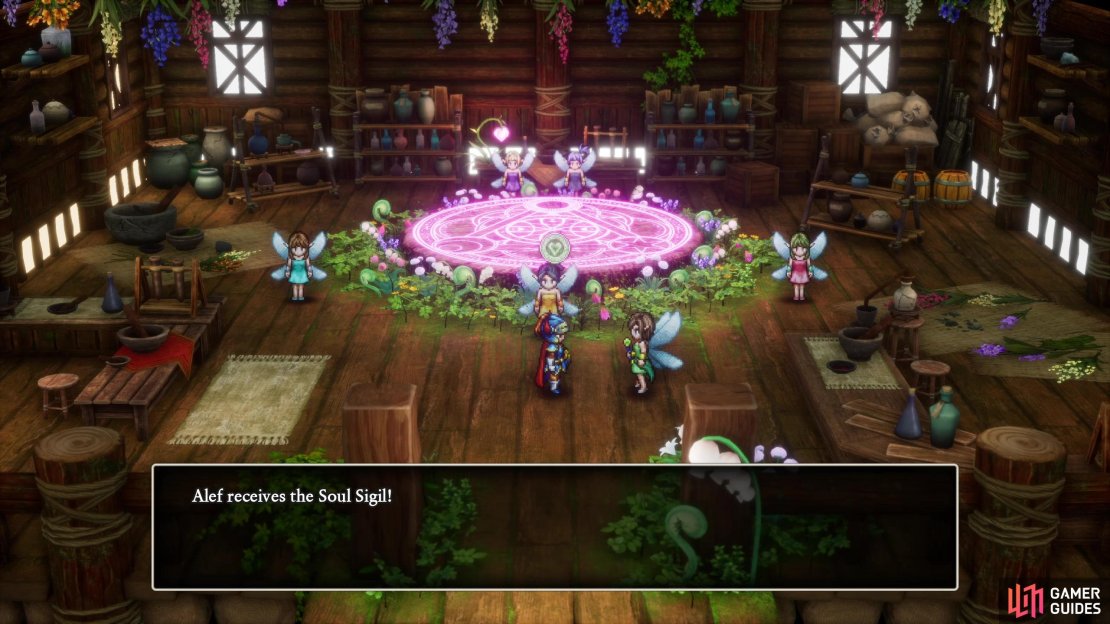 Midway through the game you’ll acquire the Soul Sigil, which unlocks the ability to use souped-up skills.