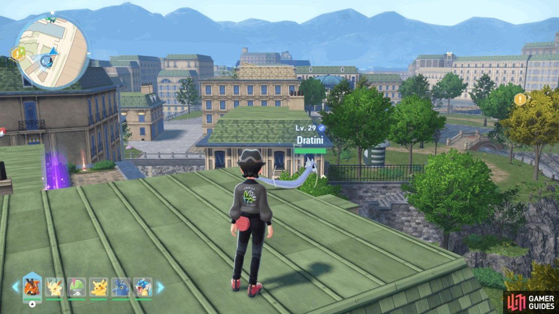 Here is where to find various Dratini Locations in Pokemon Legends ZA. Image via Gamer Guides / Nintendo.