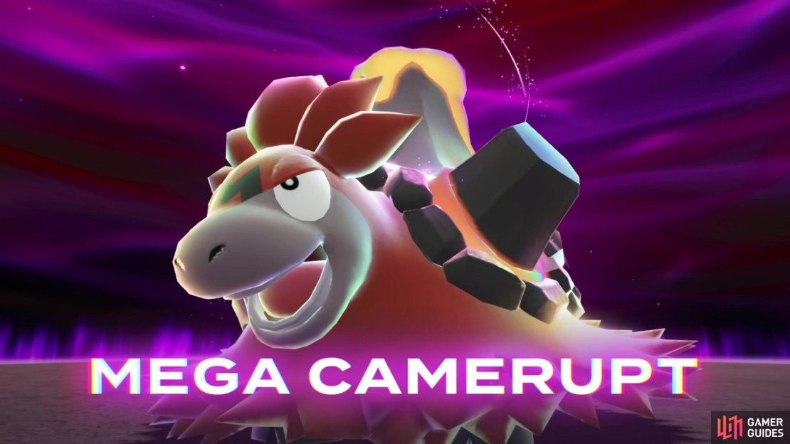 Here&rsquo;s how to beat Rogue Mega Camerupt by  its Weaknesses. Image via Gamer Guides / Nintendo.