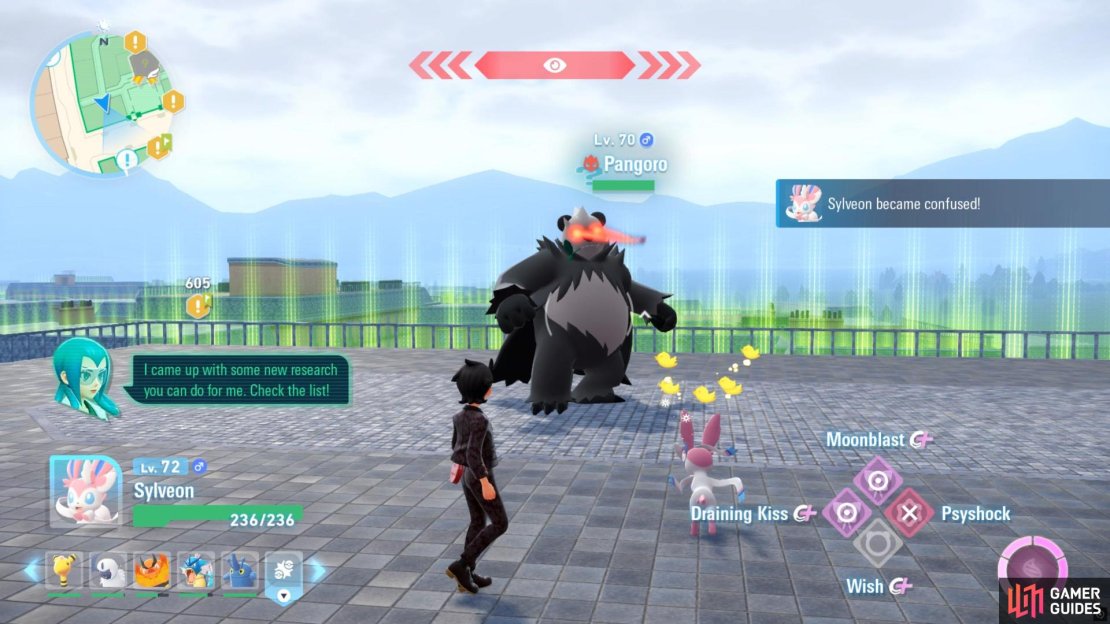 You are guaranteed to find a Pangoro in Mission 40, Image via Gamer Guides / Nintendo.