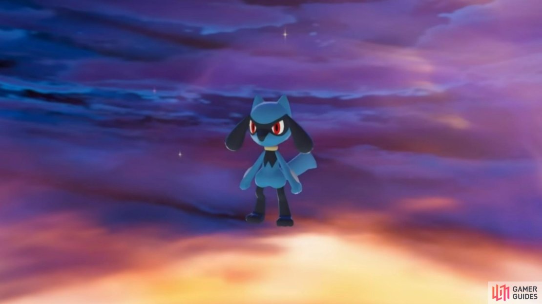 Here is how to evolve your Riolu into Lucario. Image via Gamer Guides / Nintendo