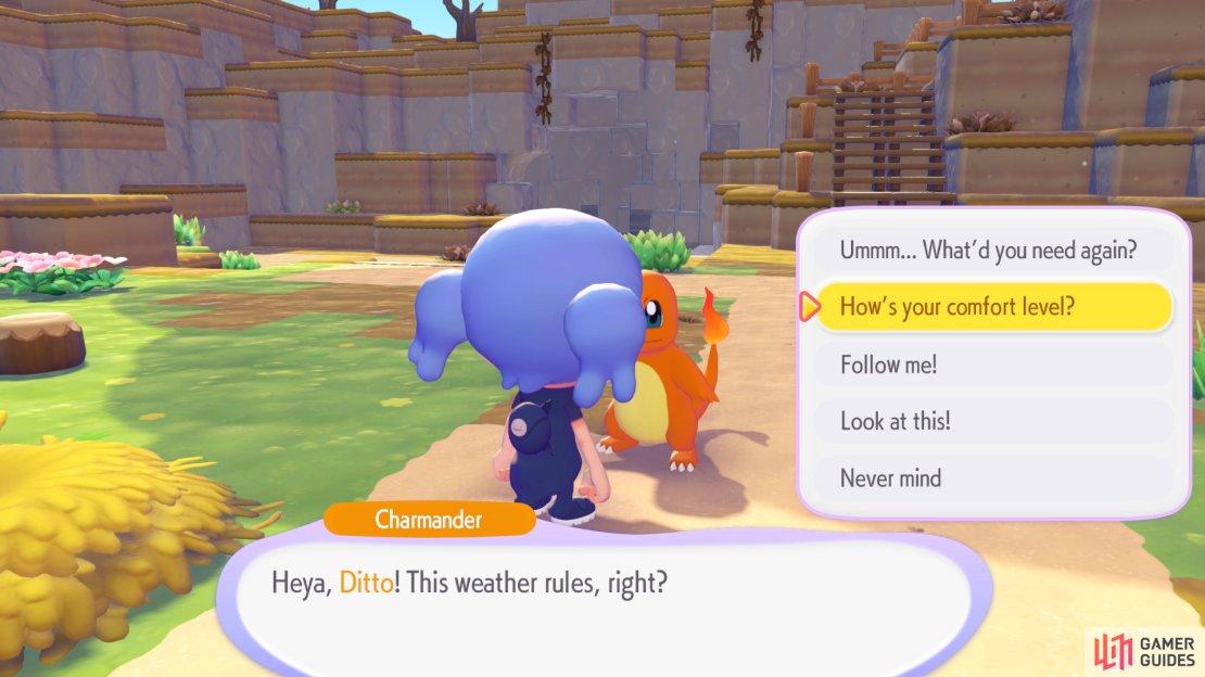 You can ask your Pokemon “How’s your comfort level?” to learn what they’re missing.