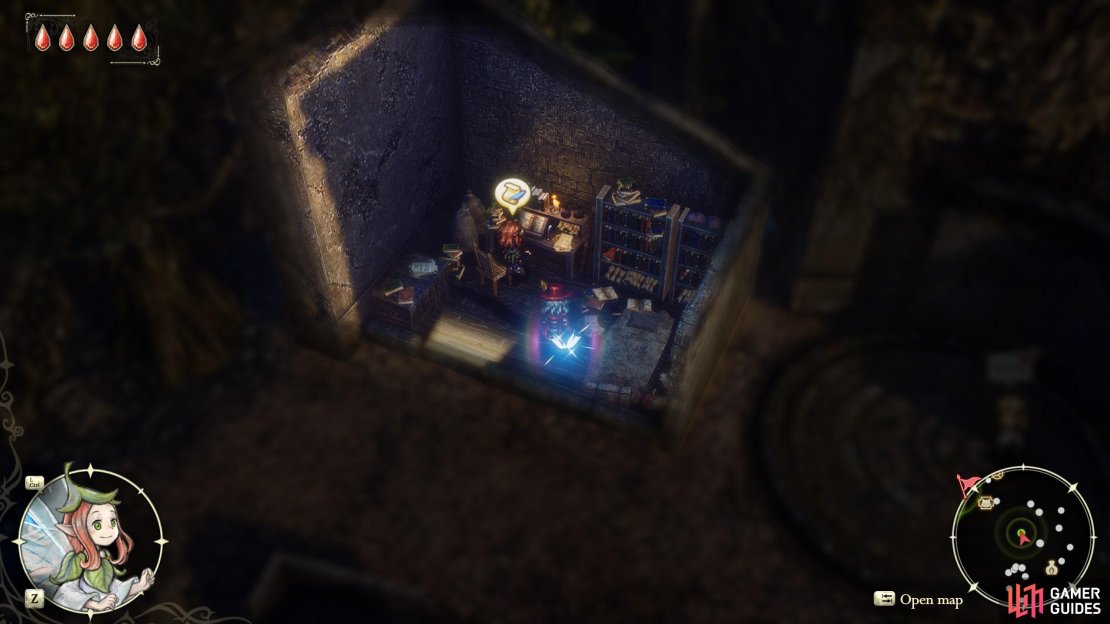Talk to Calotesia in the Age of Rebuilding after you acquire the Magic Compass to start the quest &ldquo;Calotesia&rsquo;s History Lesson&rdquo;.