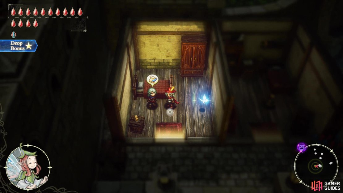 Talk to Carter along the southwestern edge of Huther (Age of Safekeeping) to to start the quest &ldquo;Joy Blossoms like a Flower&rdquo;. You must be on the True Ending path and have obtained the Amber Pendant from princess Heuria&rsquo;s room in Castle Huther before this quest becomes available.