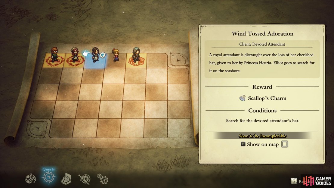When a quest is about to become permanently unavailable, you&rsquo;ll see sweat drops near the quest-giver&rsquo;s icon,