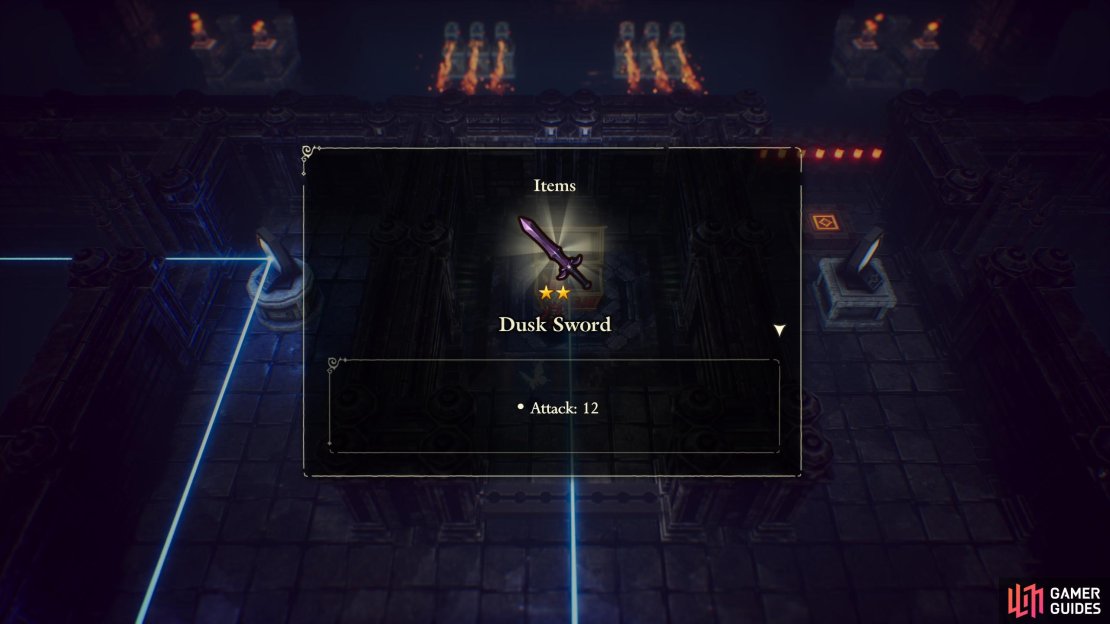 The Dusk Sword dwells in a big red chest in the Doorway Ruins in the Age of Reconstruction era - solve a light beam/mirror puzzle to get it.