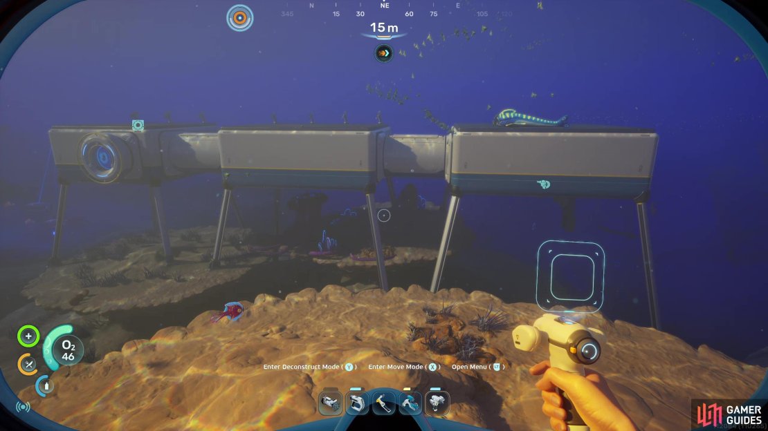 We build our first base past Camp One, just over 300 meters away from the Lifepod.