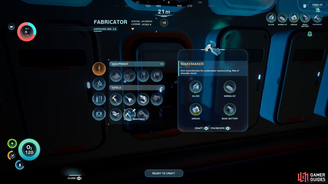 You&rsquo;ll need a proper Fabricator to craft the Wakemaker.