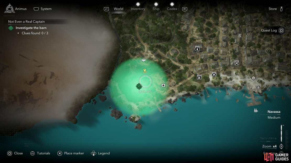 This is where to find Maynard’s barn and the associated clues on his whereabouts