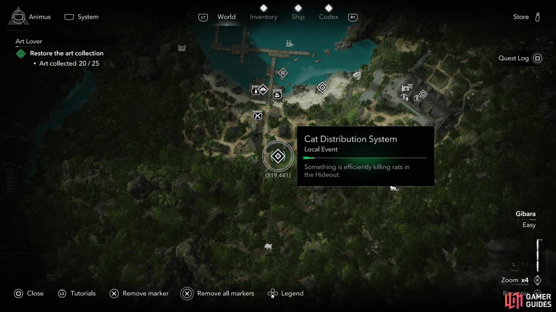 After completing &ldquo;This Old Cove&rdquo;, find the quest &ldquo;Cat Distribution System&rdquo; on Great Inagua.