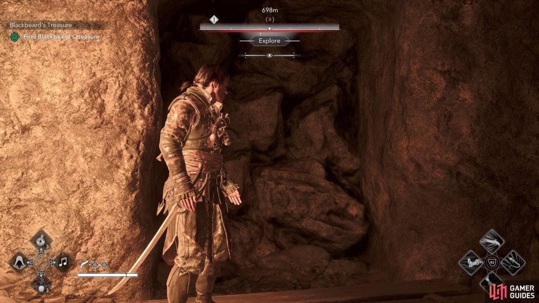 A pile of rubble stands between you and Blackbeard&rsquo;s Treasure - so, use a powder keg to blow it up