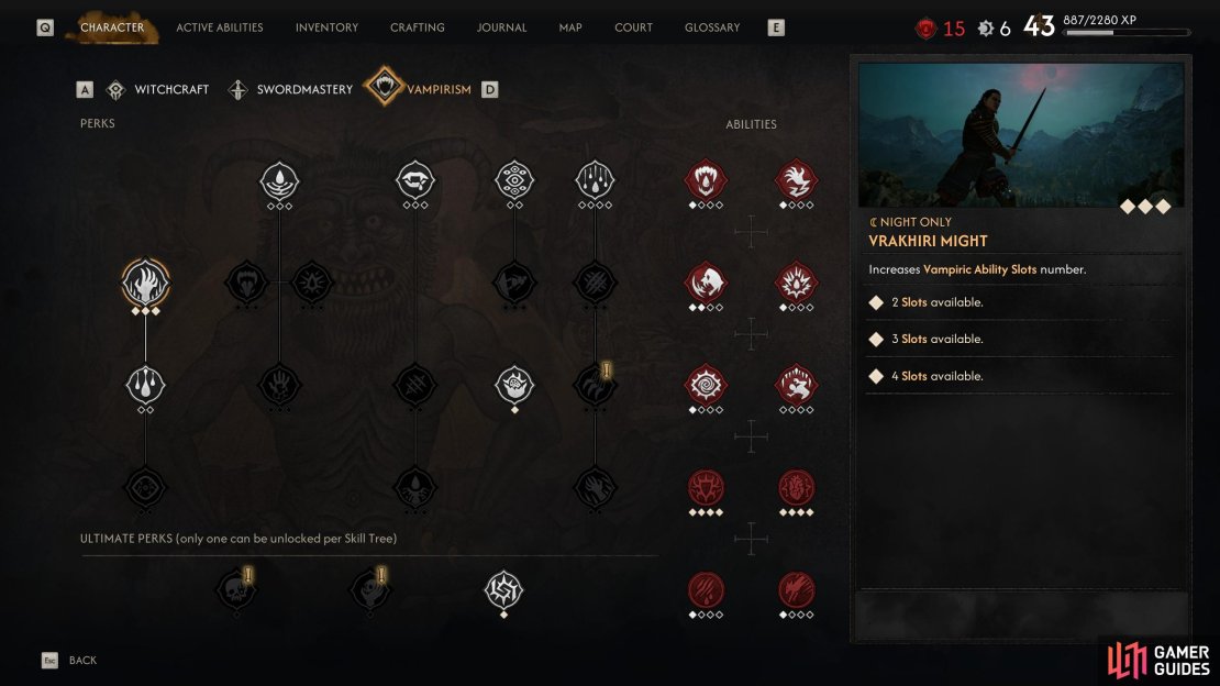 Invest in Vrakhiri Might to unlock more Active Ability Slots,