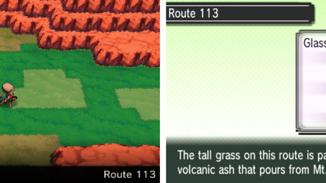 A grassy route painted grey by the volcanic ash. Nice music too.