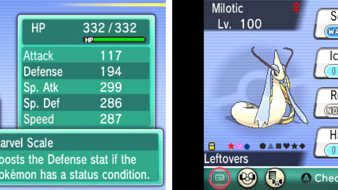 Milotic has STAB with Scald, but not Ice Beam.