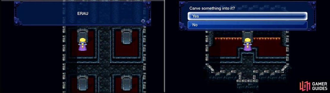 Examine the tombstones to get the bits of the message. Carve them into the other one to read &ldquo;THE WORLD IS SQUARE&rdquo; backwards.