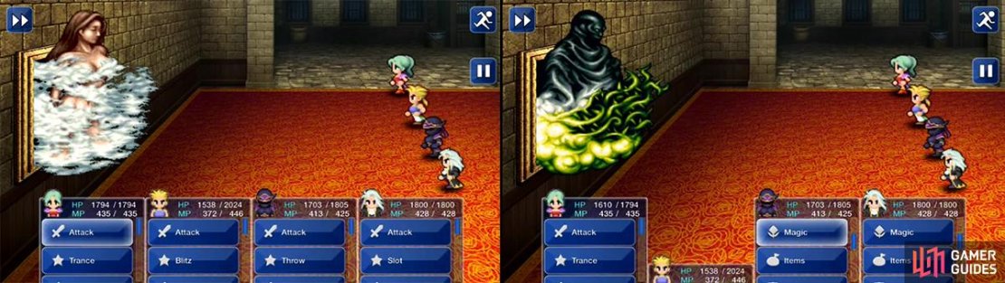The first form regenerates so don&rsquo;t waste your MP on it. Wait till the ugly second form appears and then throw everything at it.
