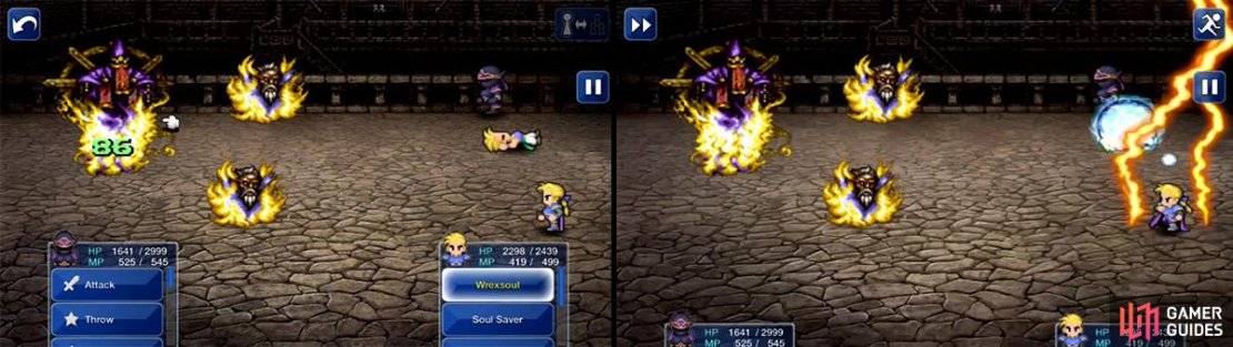 The little souls will try and Cure Wrexsoul but it does nothing. The other attacks are very weak so keep pummelling away at Wrexsoul. Killing the little souls does nothing so don&rsquo;t waste your energy.