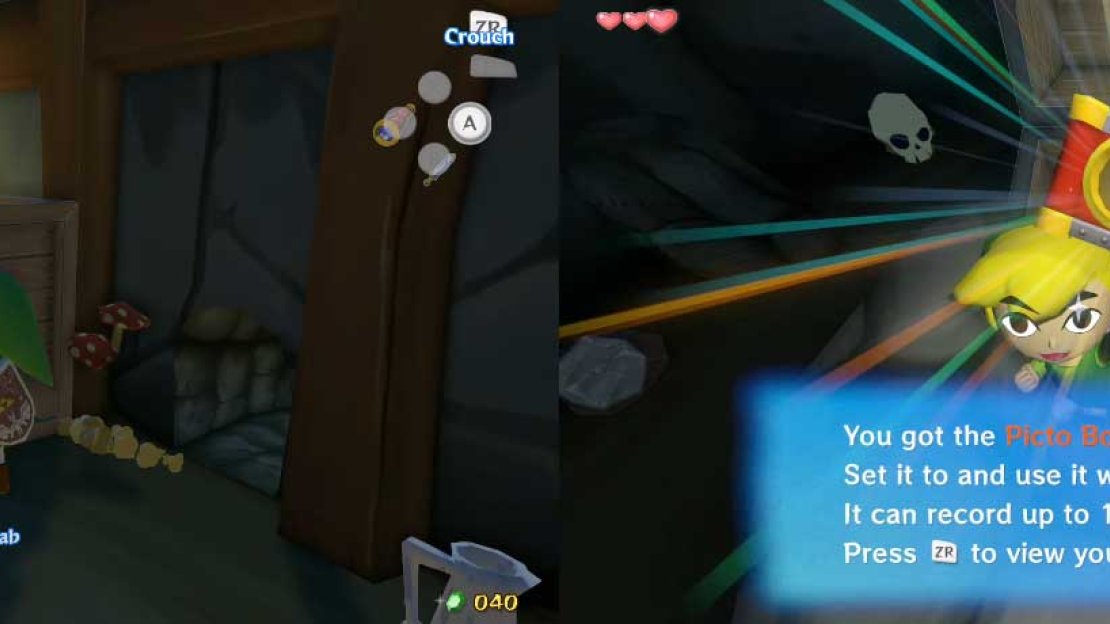It can hold three pictures, or pictographs. Check the white stones for directions on how to use it. After this, come out the way you came (or via mouse to make it faster).
