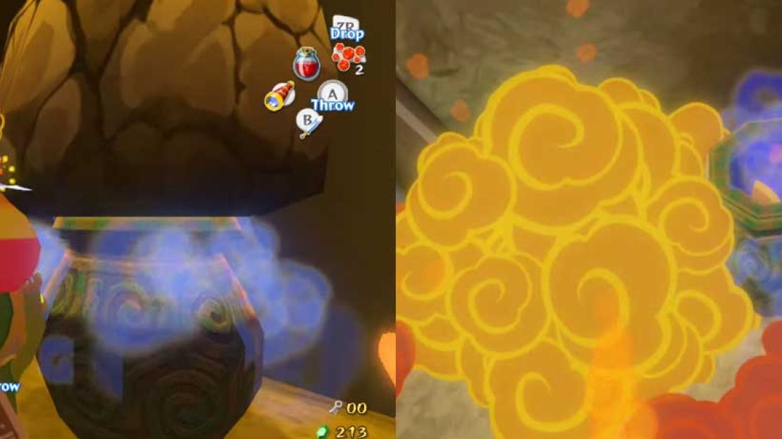 Earlier, I mentioned that these large pots are connected. If you jump in now, you’ll go back to the first room. Anyhow, go across the bridge to the next room.