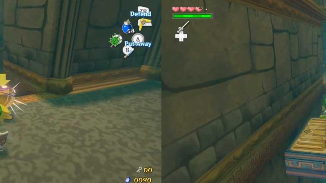 Back in here, simply jump across the gap by using the moving platform.