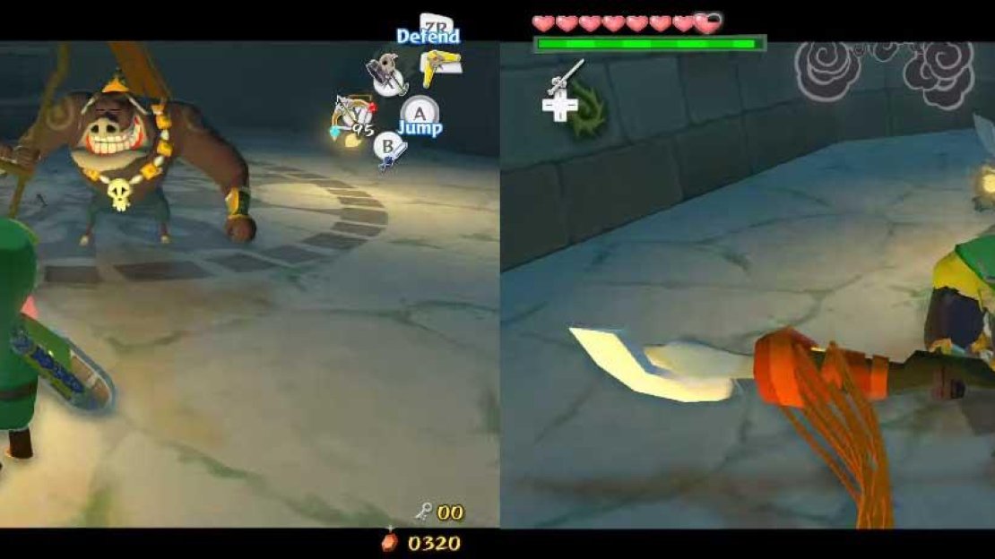 A chest will be revealed on the higher ledge and the other block will provide a way up to the now-unsealed door.