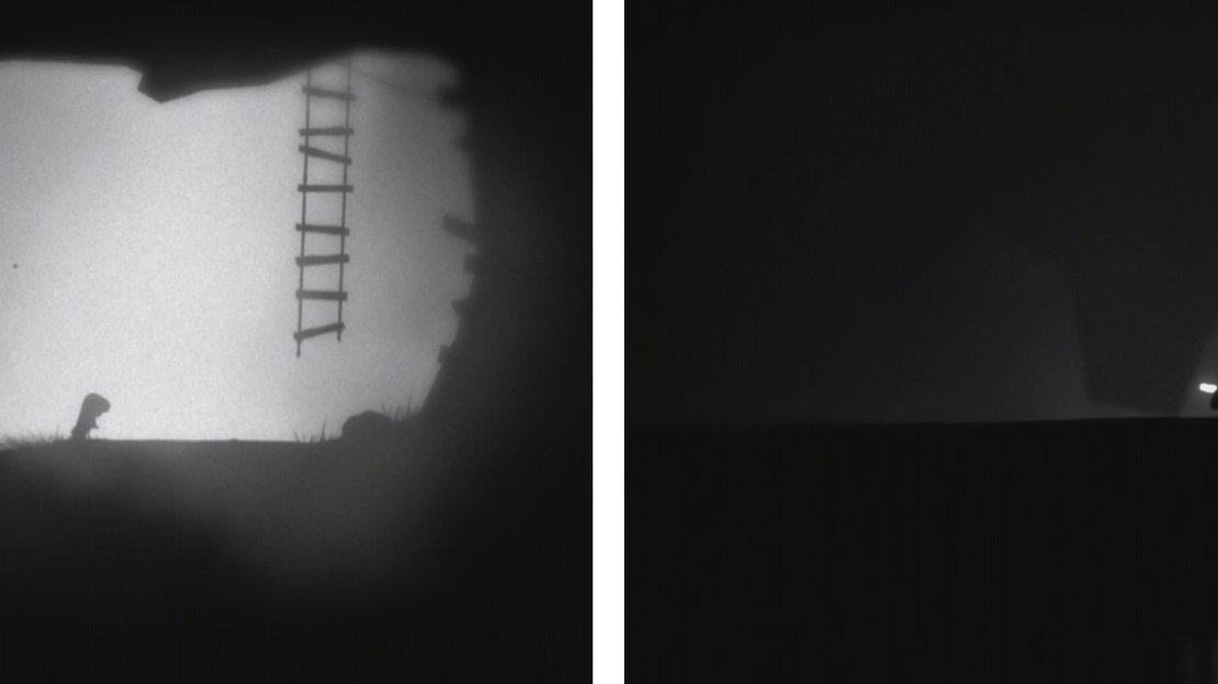Once you are bestet by the brain slug (left), head back to the left, being sure to time up the cog so that you leap from one of the teeth to the platform above (right).