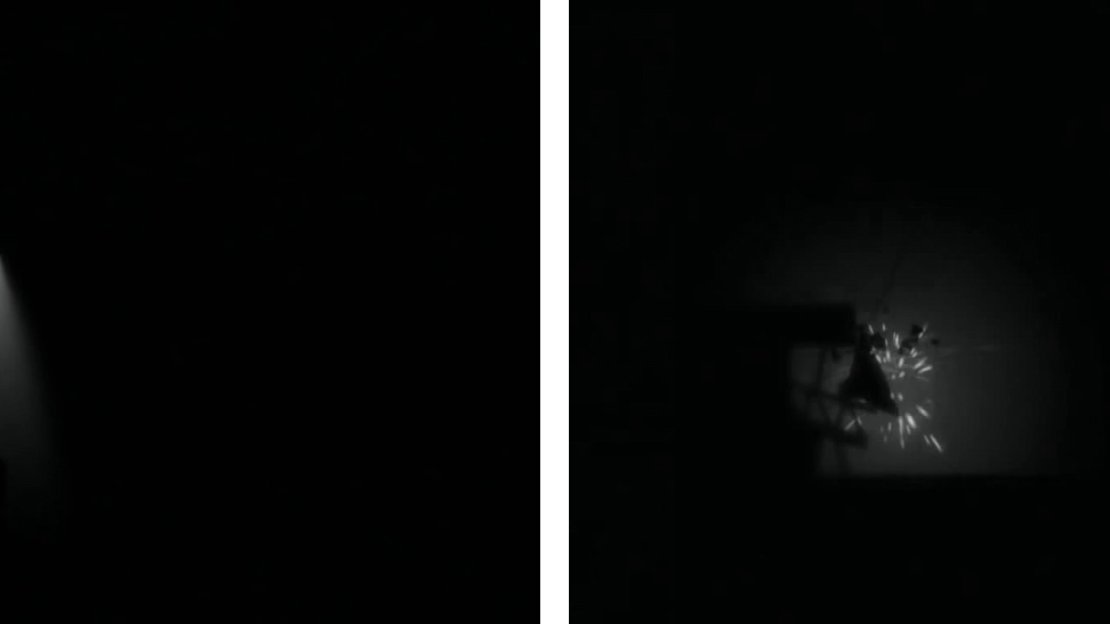 Make sure to jump from the platform with the light (left) to minimise your time int he machine gun’s line of fire. Remember that as you go back and forth with the brain slug!