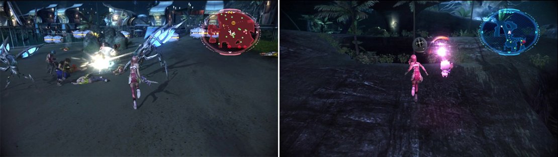 There are quite a few low level enemies to attack letting you get used to the battle system and hone your skills a bit before facing tougher opponents.