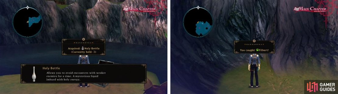 Get the Holy Bottle at the dead end and then grab Filbert before you head for Hamil.